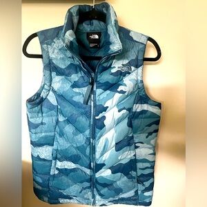 North Face Teal Camo Vest